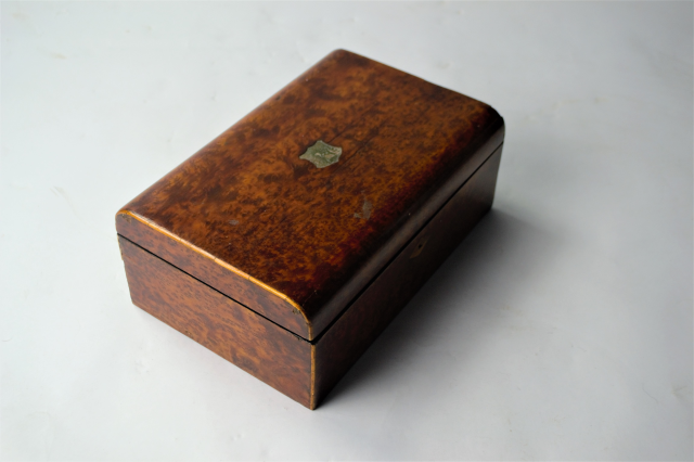 19th Century Burr Walnut Sewing Box