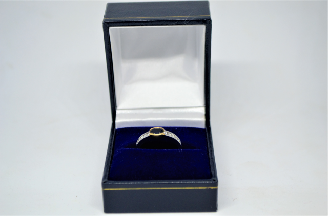 18ct Sapphire and Diamond Ring.