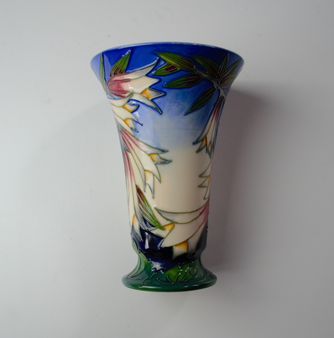 Moorcroft Ivory Bell Vase 2004.
