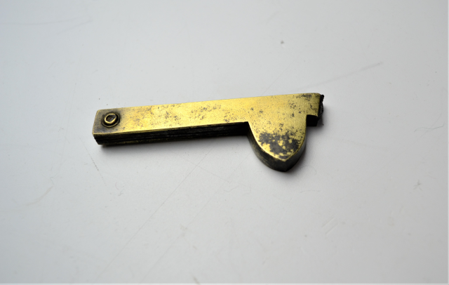 19th Century brass fleam knife by W. Searls.