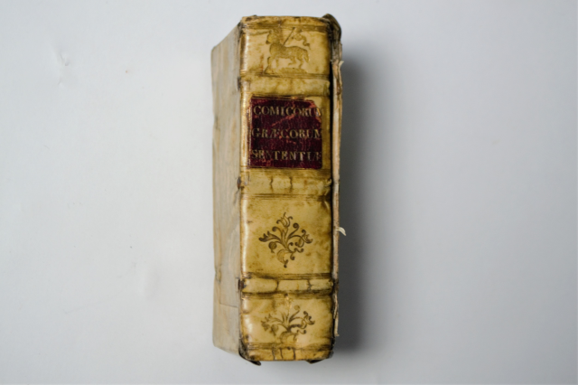 Elizabethan 1569 Pocket Book. Comicorum Graecorum Sententiae.