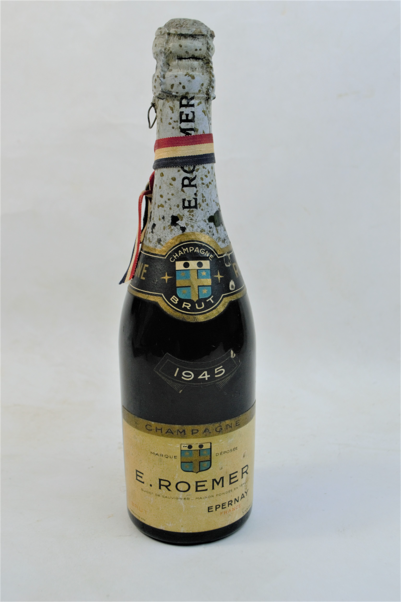 E. Roemer Champagne Half Bottle dated 1945.