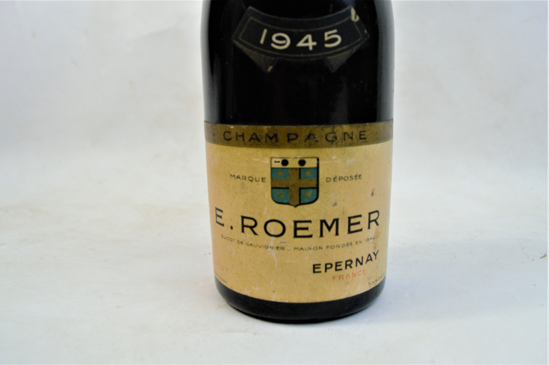 E. Roemer Champagne Half Bottle dated 1945.