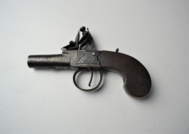 Flintlock Muff Pistol by Nock of London. [1790-1814]