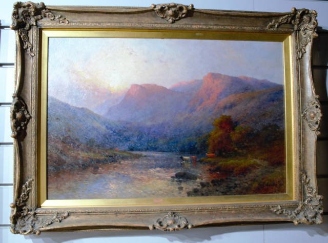 Alfred De Breanski Jr [1877-1957] Oil on Canvas of Cader Idris, Wales.
