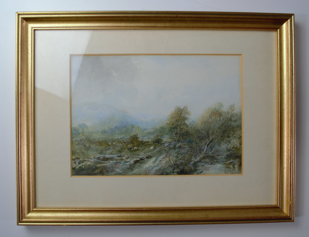Albert Pollitt Watercolour Roewen Nr Conway [1856-1926]. Signed.