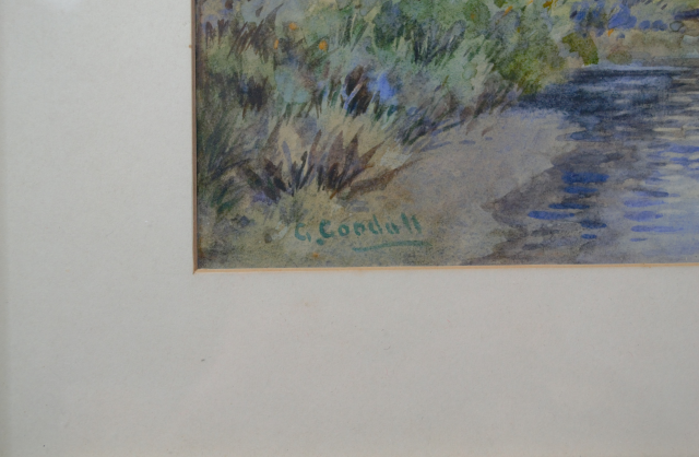 Watercolours painting by G. Goodall [Signed].