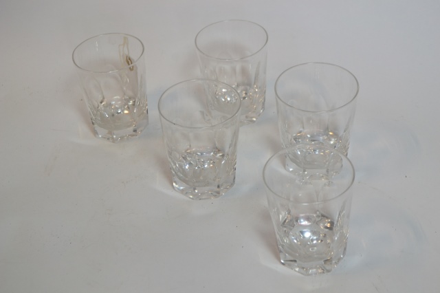 Five Tumbler Glasses.