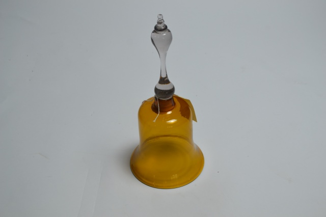 19th Century Amber Nailsea Glass Bell