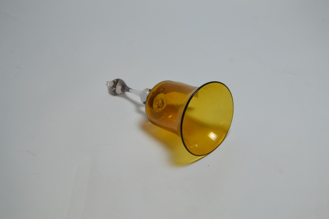 19th Century Amber Nailsea Glass Bell