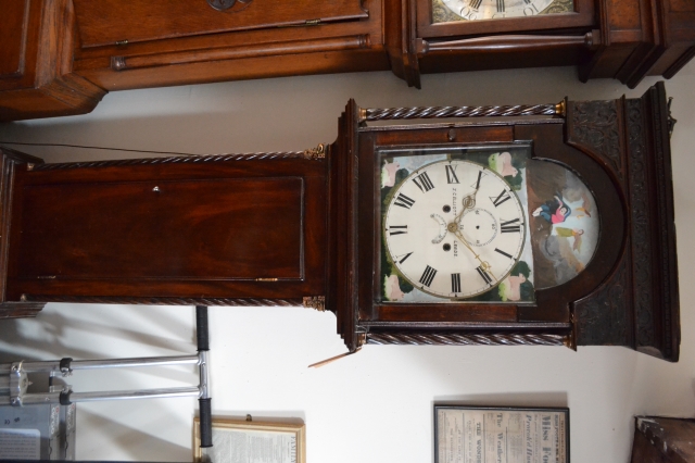 Eight Day Grandfather Clock by J.C Elliot, Leeds. Circa 1840.