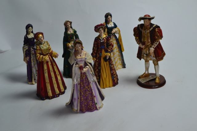 Henry VIII And Six Wife Figurines.