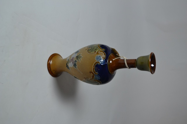 Royal Doulton Lambeth Slaters Patent Vase.