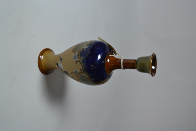 Royal Doulton Lambeth Slaters Patent Vase.