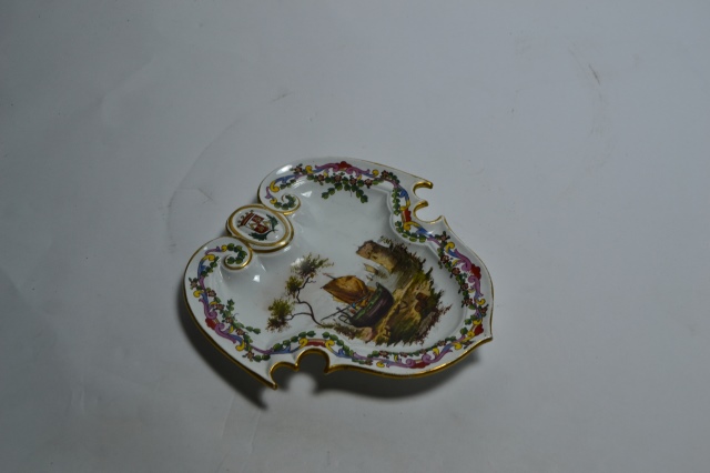 French Faience Pottery Armorial Dish