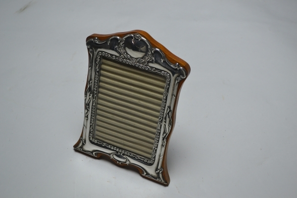 A Modern Sterling Silver Mounted Easel Backed Photo Frame