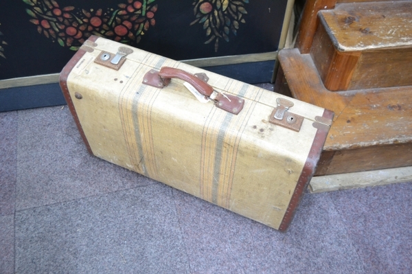 A Vintage Suitcase With Label Of Africa Lloyd Triestino Lines
