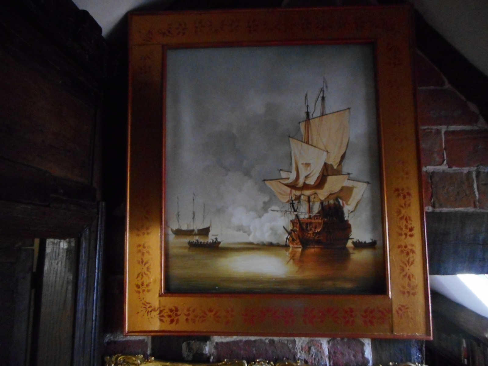 The Gun Salute - Oil painting after Willem van de Velde