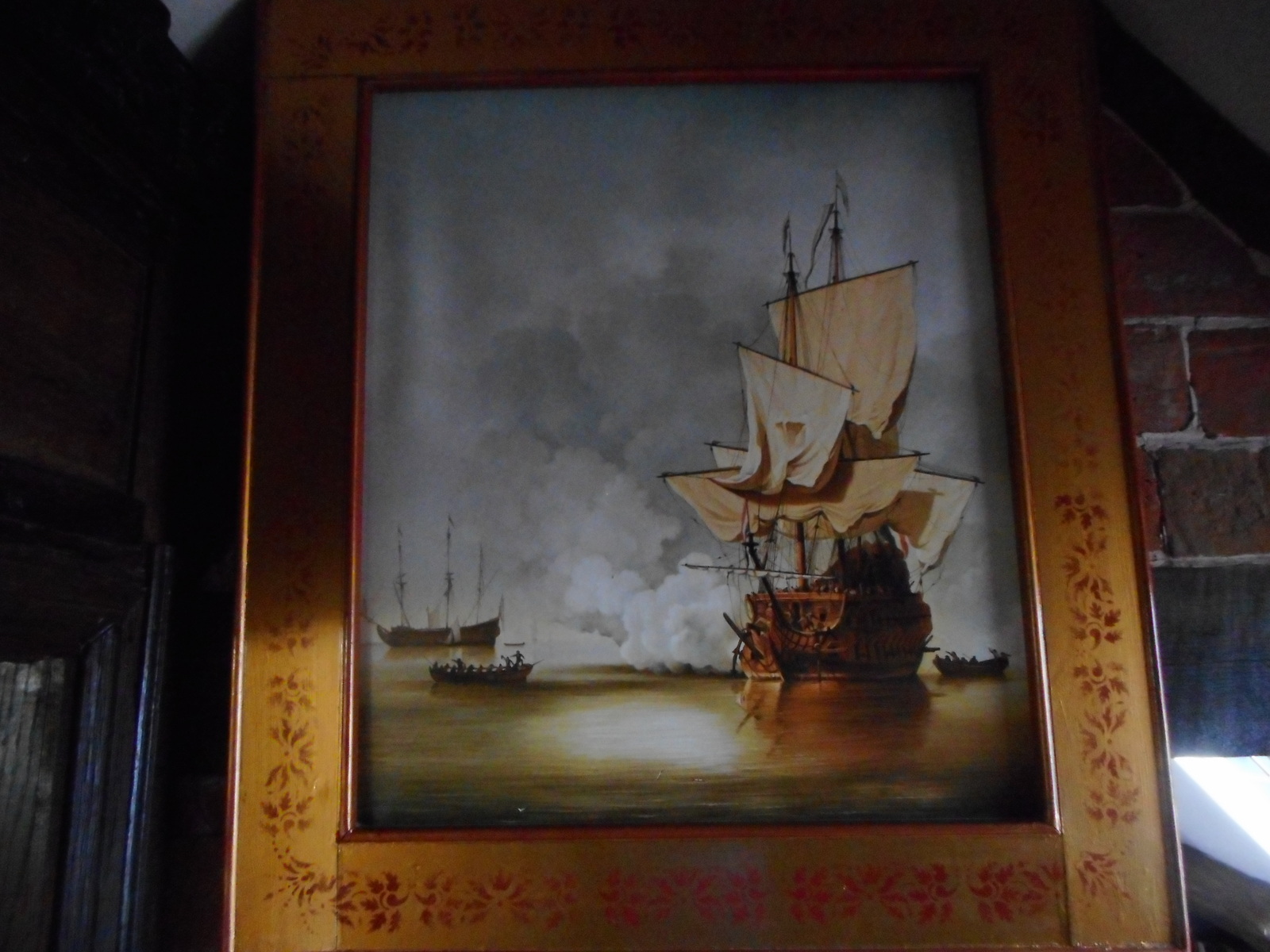 The Gun Salute - Oil painting after Willem van de Velde