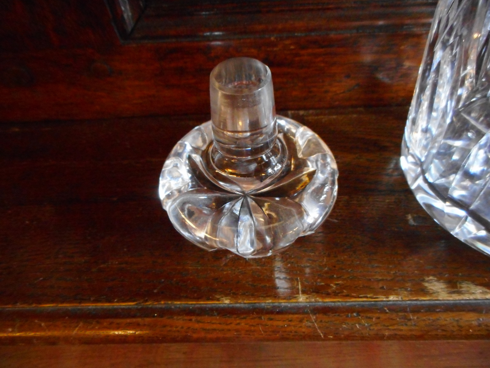 20th century silver collared decanter