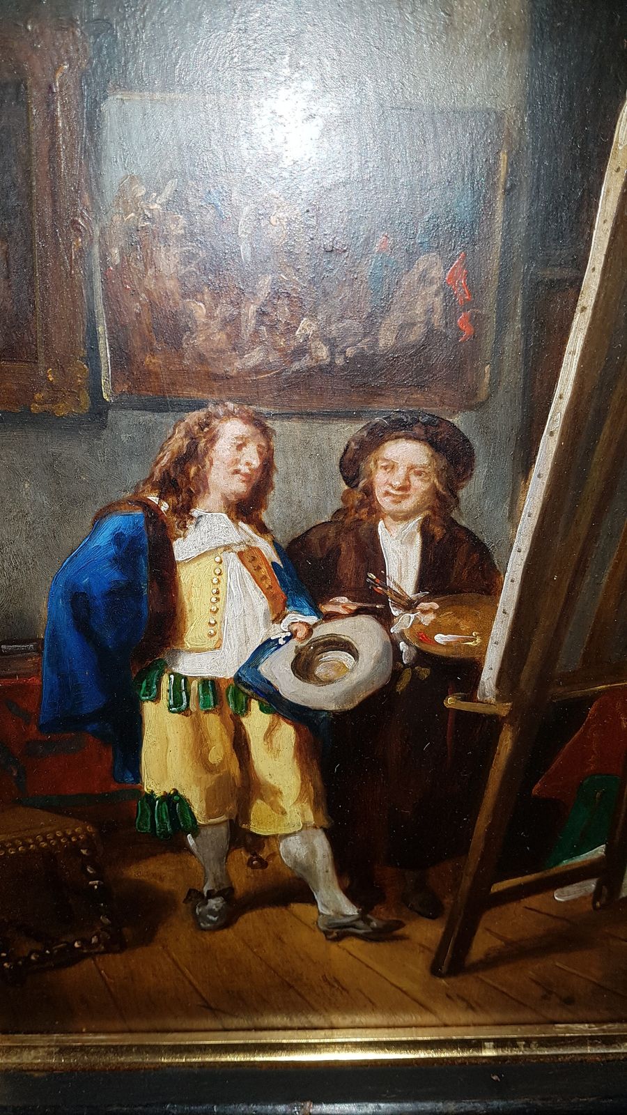 Victorian Oil On Board Painting, After Meissonier, &#34;The Critic.&#34;