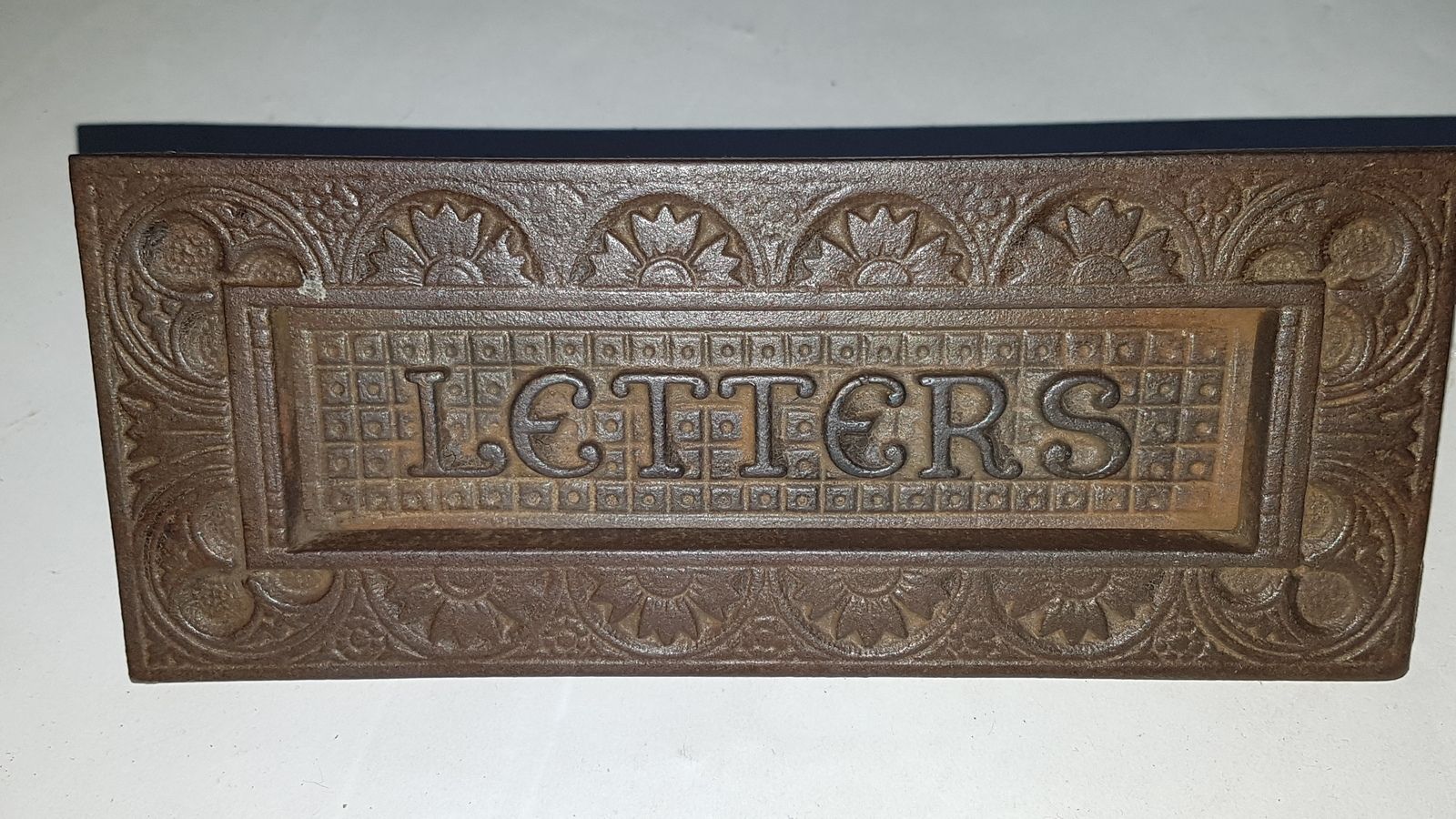 A Cast Iron  Rectangular Letter Slot