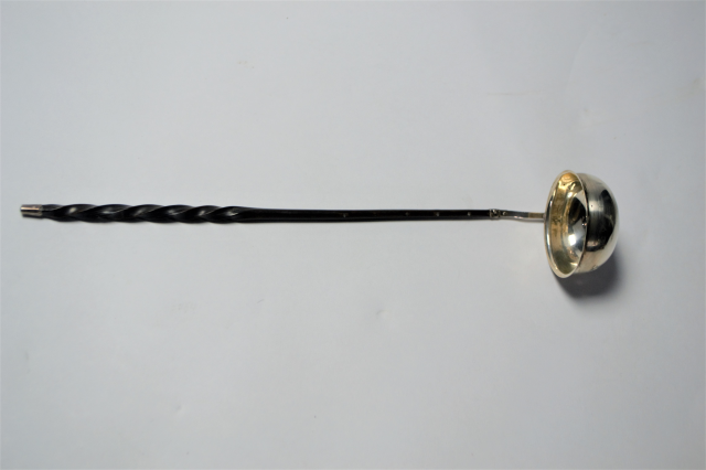 A Georgian Silver Ladle With Baleen Handle.