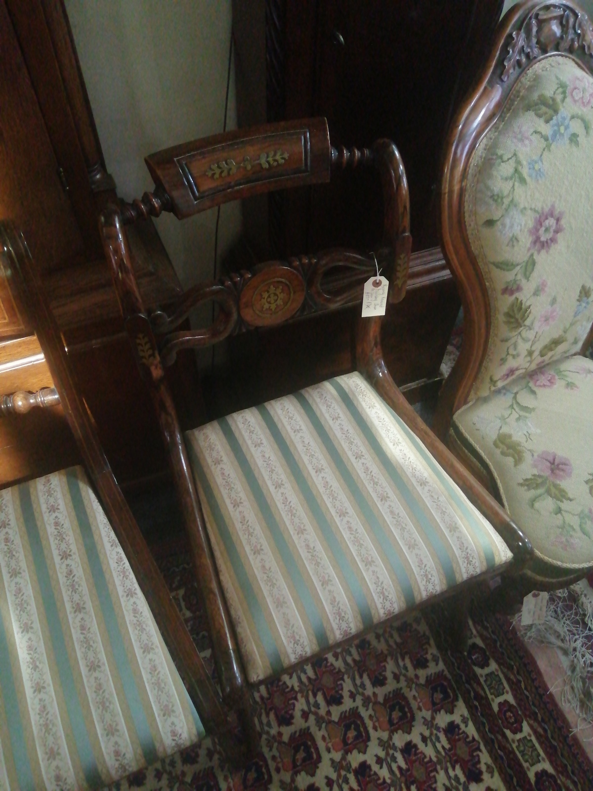 Pair Of Regency Rosewood Chairs.