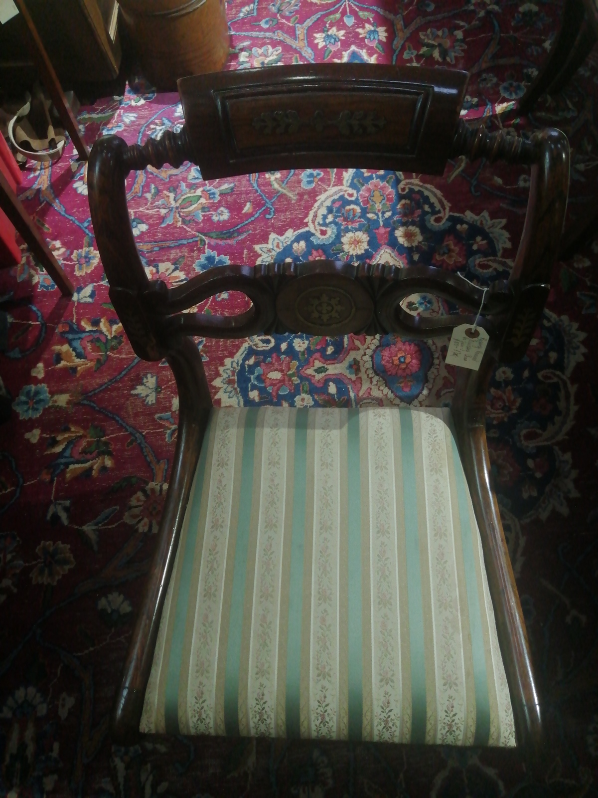 Beautiful Regency Rosewood Dining Chair.