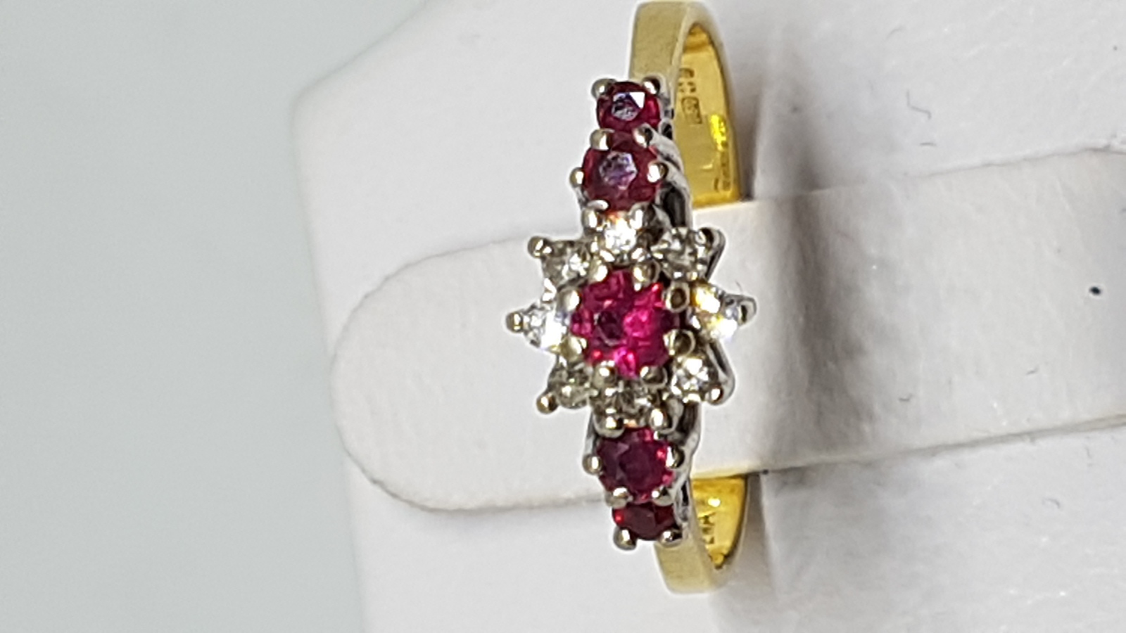 An 18 ct Gold Ruby And Diamond Dress Ring