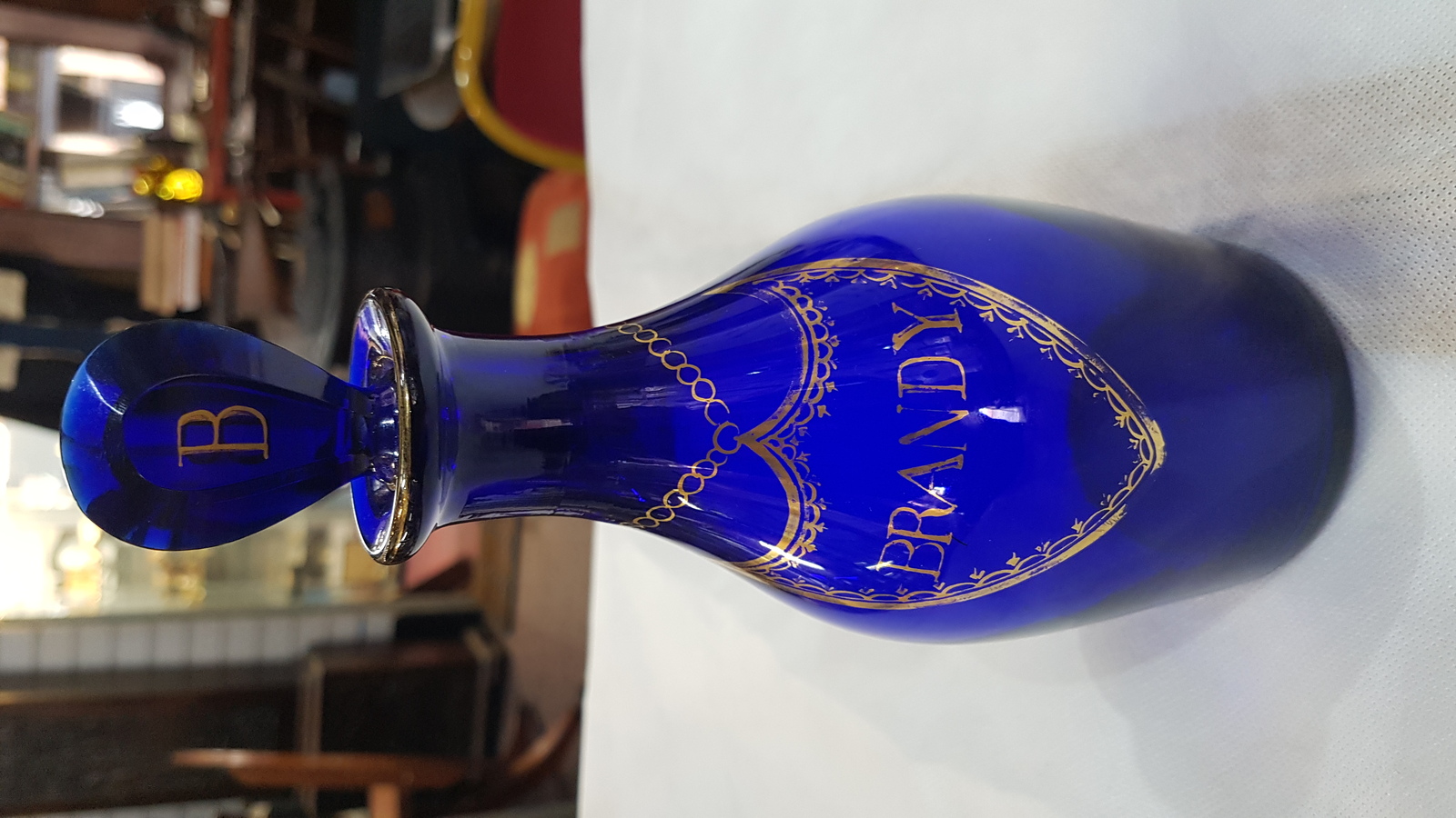 Rare 19th Century Bristol Blue Bottle