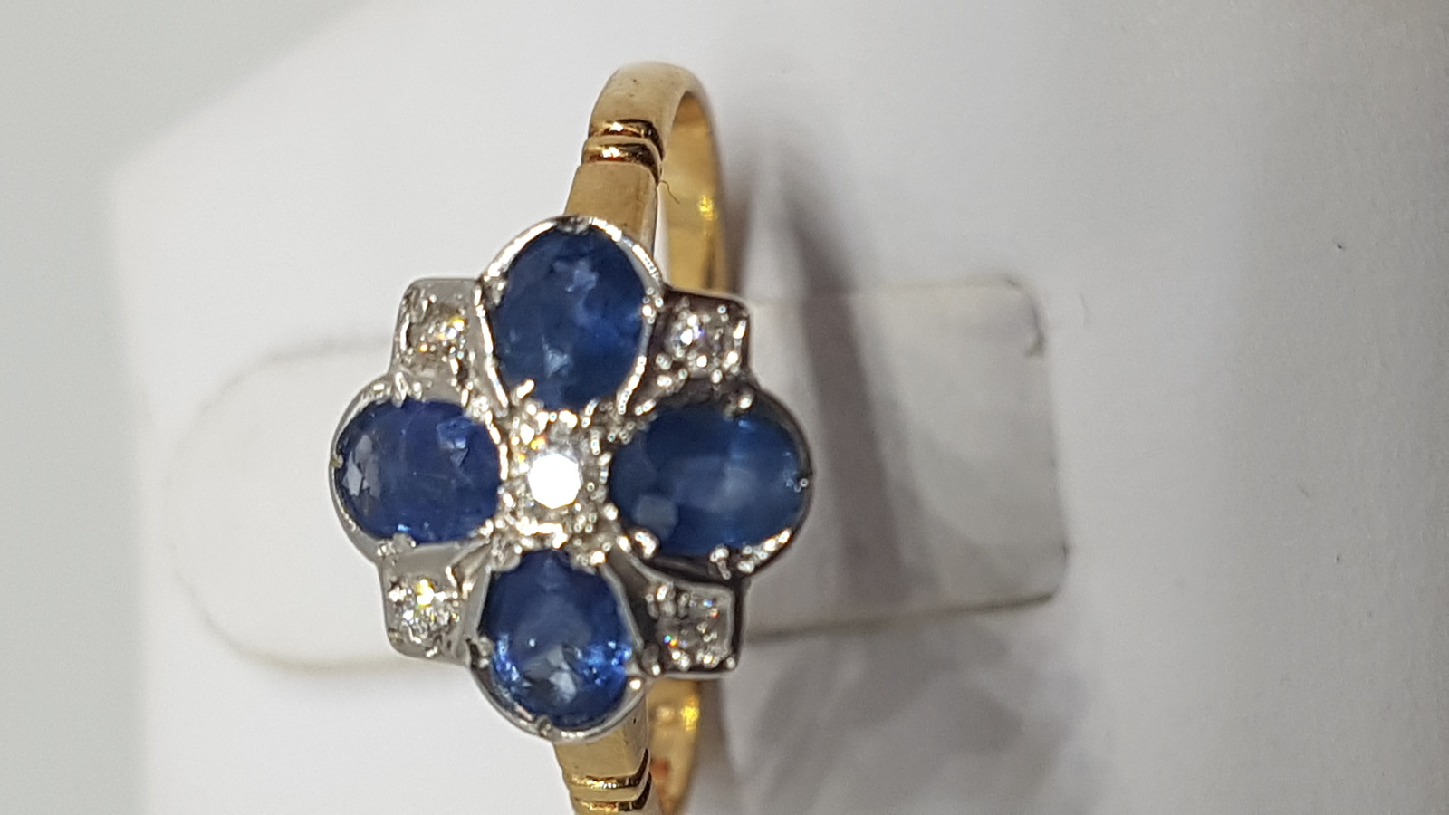 An Art Deco Sapphire And Diamond Ring