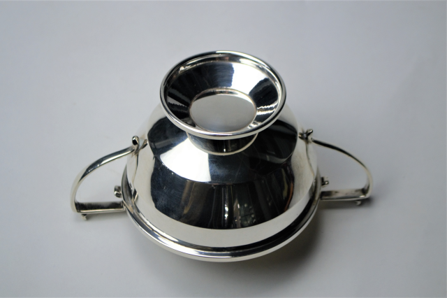 A Three Piece Silver Tea Service Set,