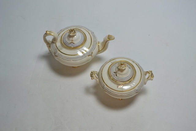 19th Century Teapot with Sugar Bowl.
