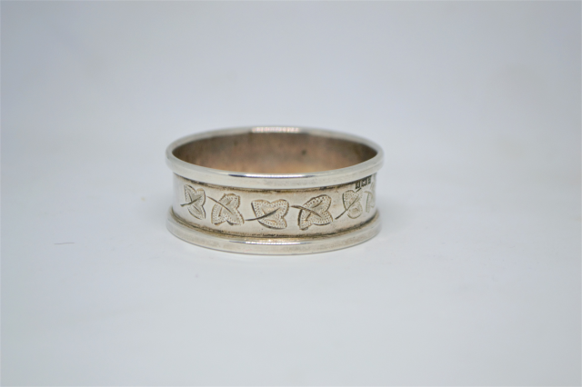 A Silver Napkin Ring. Birmingham 1970 by Henry Griffith & Son.