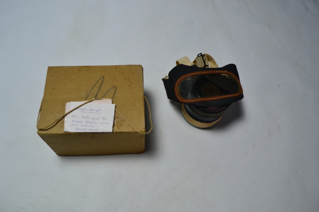 Civilian Gas Mask, Named with Box