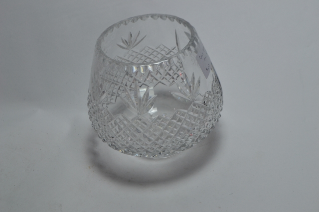 Cut Glass Bowl Engraved 'Allied Dunbar'.