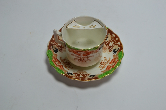Mustache Cup with Matching Saucer.