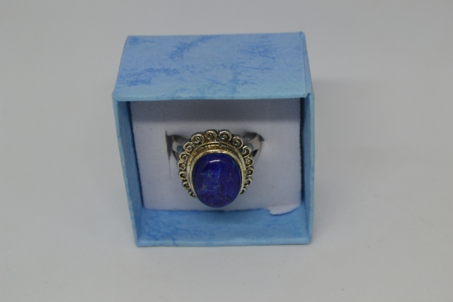 Silver Ring with Lapis Lazuli