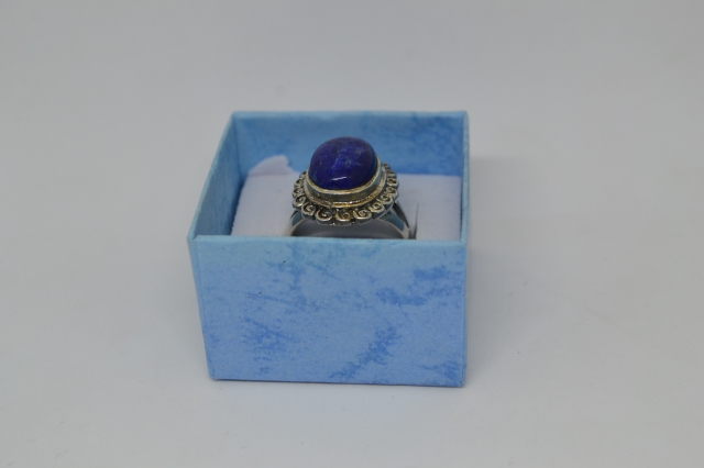 Silver Ring with Lapis Lazuli
