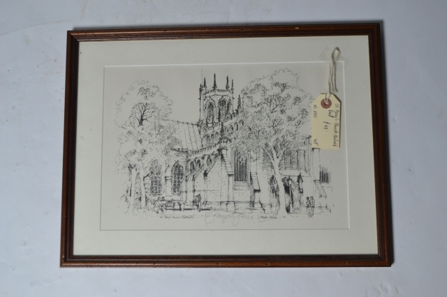 Limited Edition Print of St Mary's Church by Hady Jones