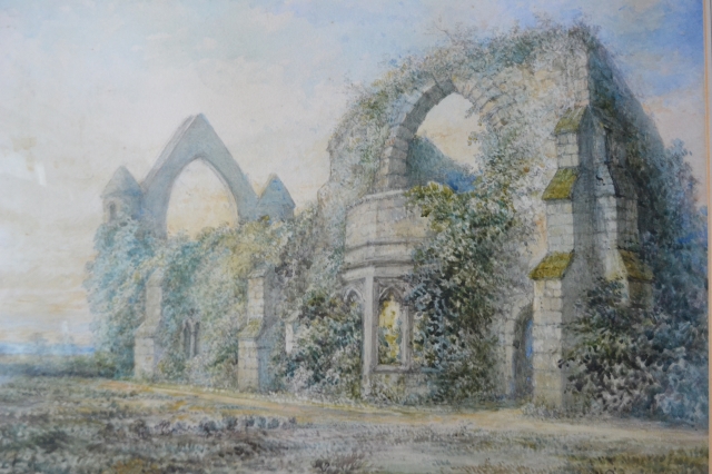 Haughmond Abbey Watercolour by Emily Haye