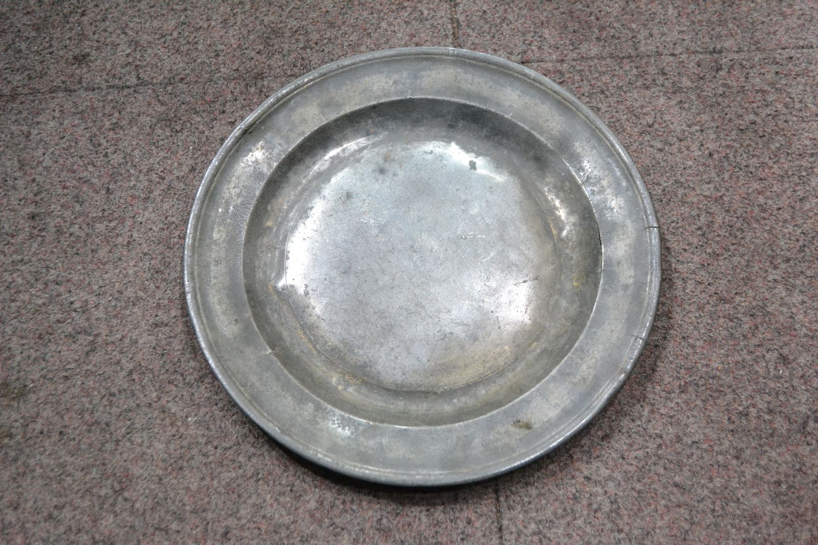 A 18th Century Pewter Plate